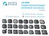 Quinta Studio QD32243 US WWII Cockpit instrument gauges without bezels 3D-Printed & coloured Interior on decal paper (All Kits) 1/32